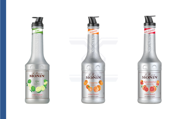 Monin Lime, Ruby Grapefruit and Tangerine Puree